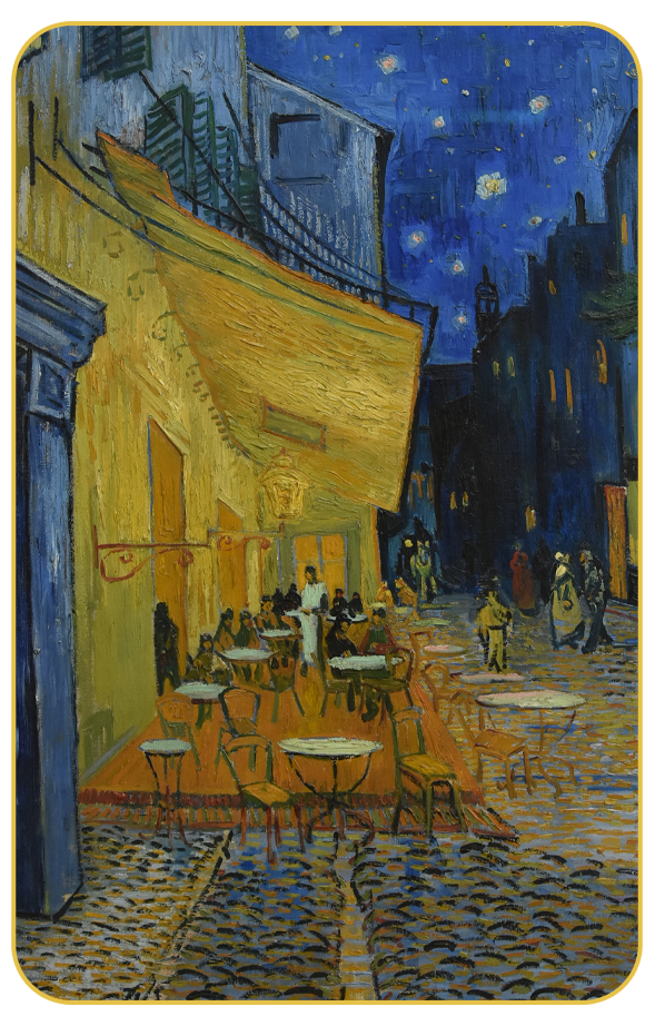 Terraza del Café por la Noche